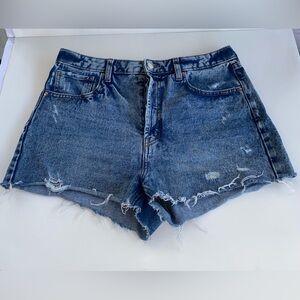 Wild Fable Blue Distressed Jean Shorts Highest rise